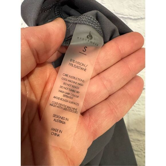 Ryderwear High Waisted Leggings in Charcoal Gray Size Small - Picture 3 of 5